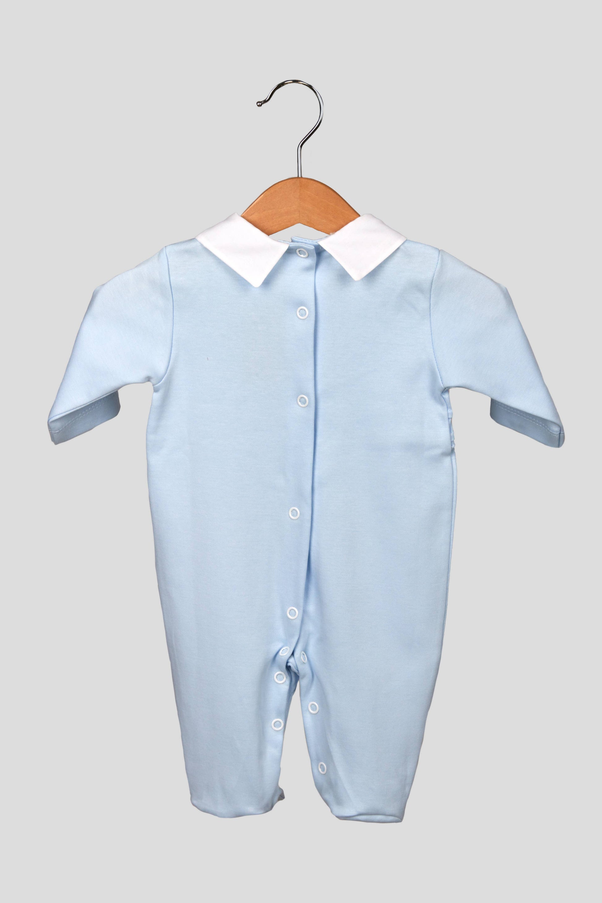 Baby Boy Buttons Cotton Babygrow 2510B