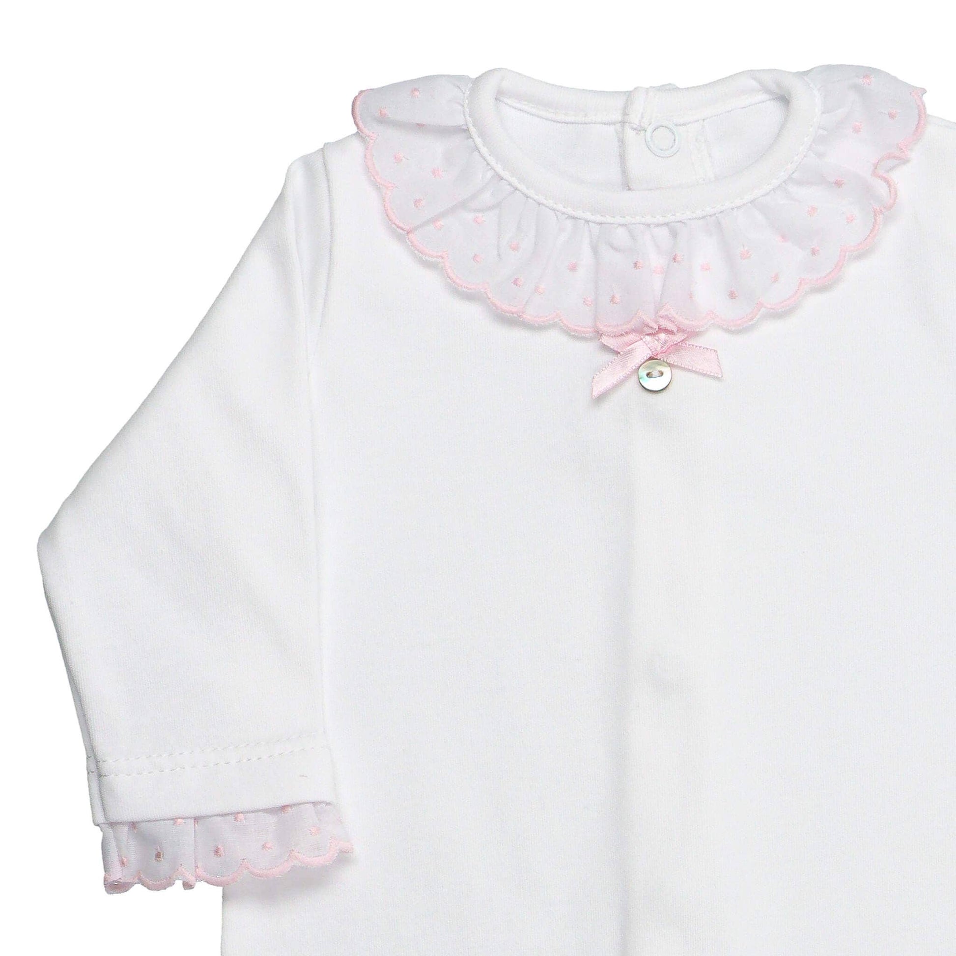 BabyGrow with Lace Collar made in Cotton
