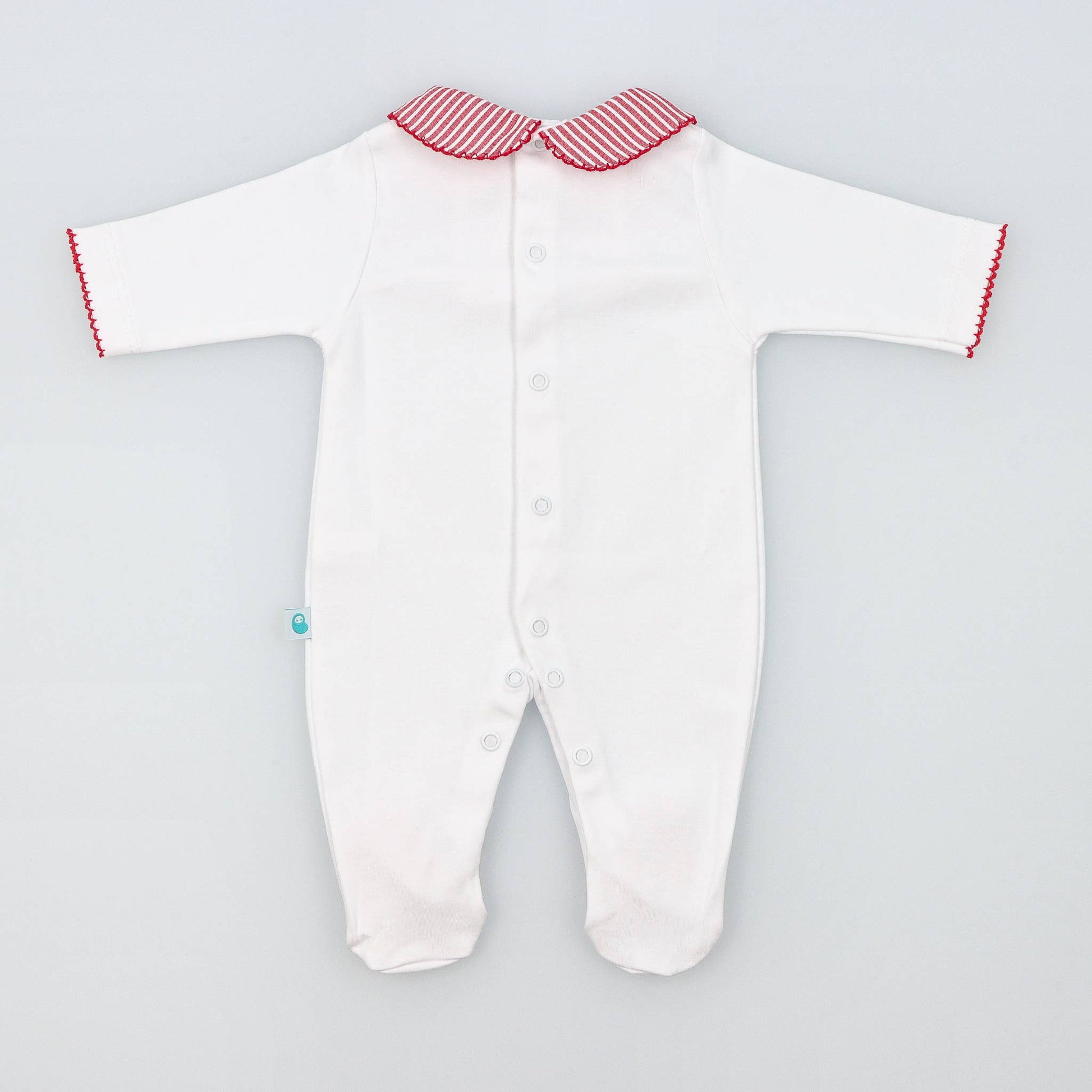 Baby Onesie BabyGrow made of Cotton with Striped Collar