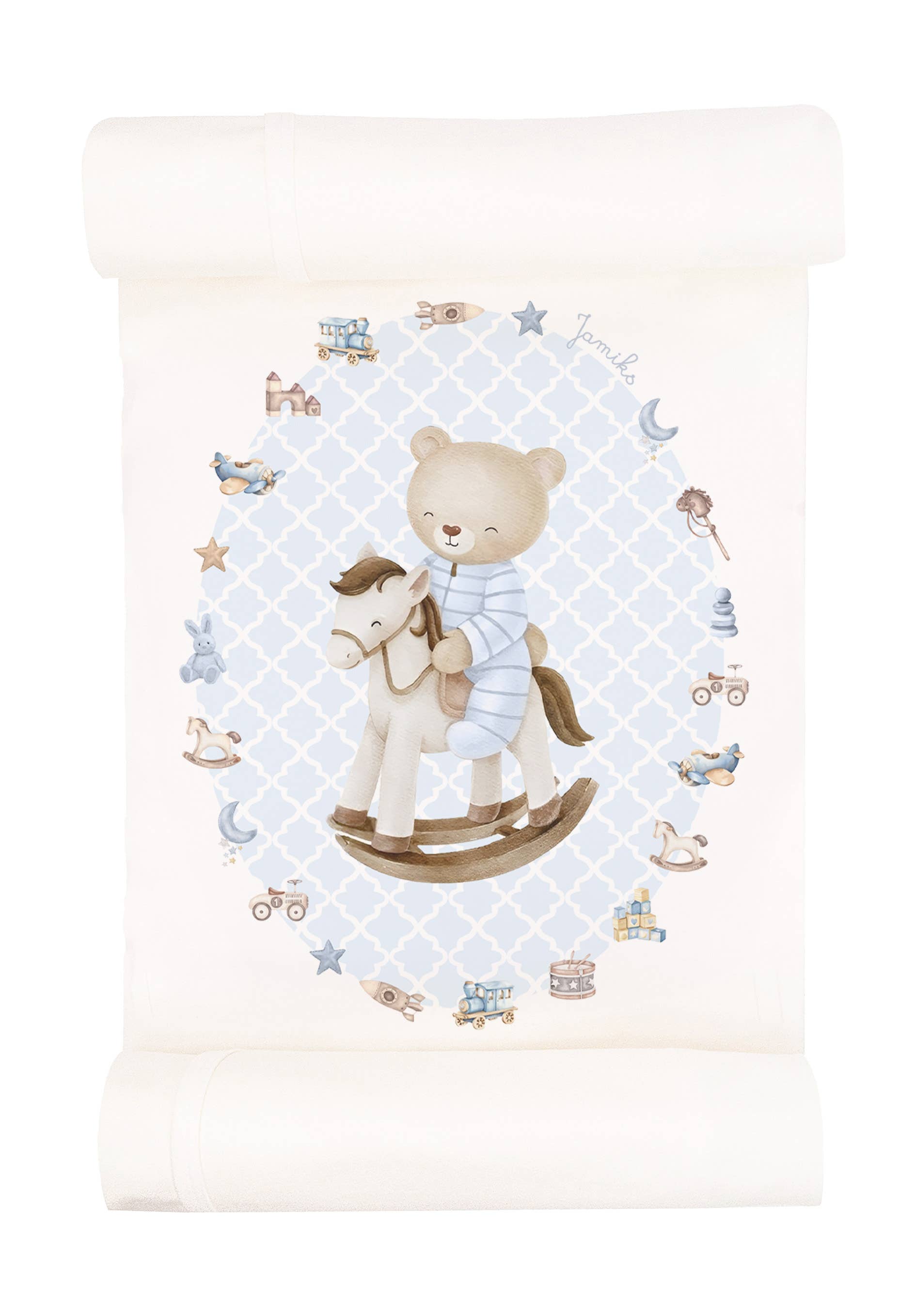 Newborn Velour Swaddle Andretti