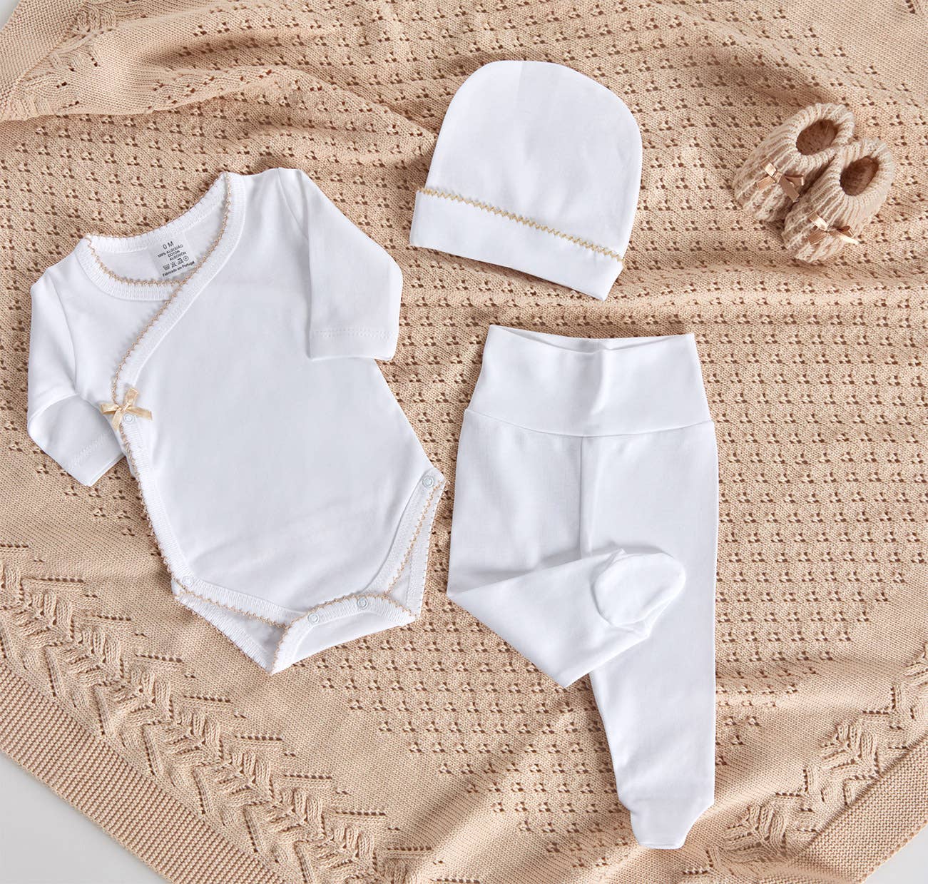 Cotton Open Sided Bodysuit w/ Pants B03
