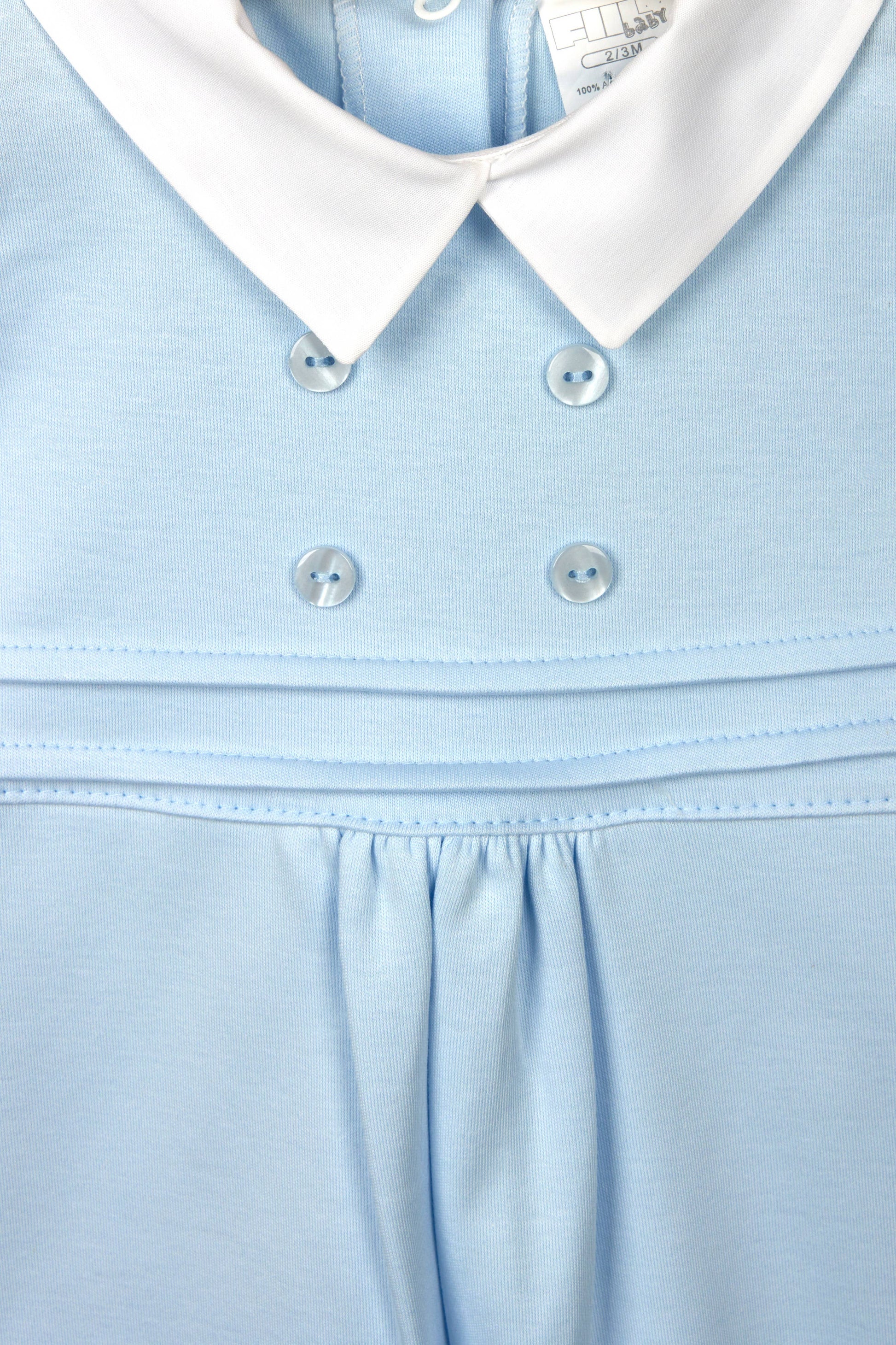 Baby Boy Buttons Cotton Babygrow 2510B