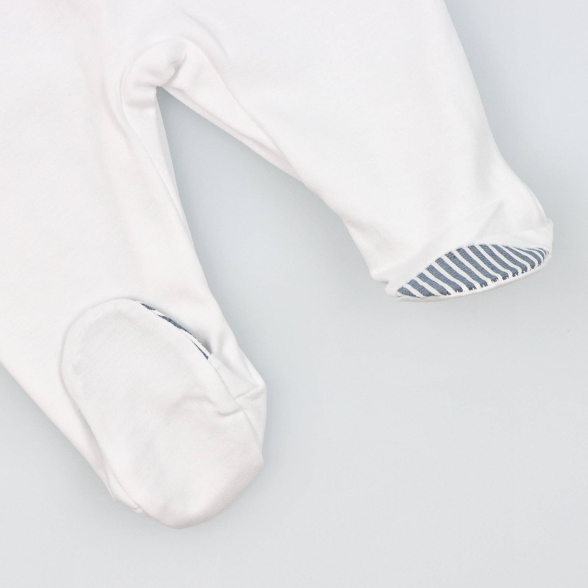 Baby Onesie BabyGrow made of Cotton with Striped Collar