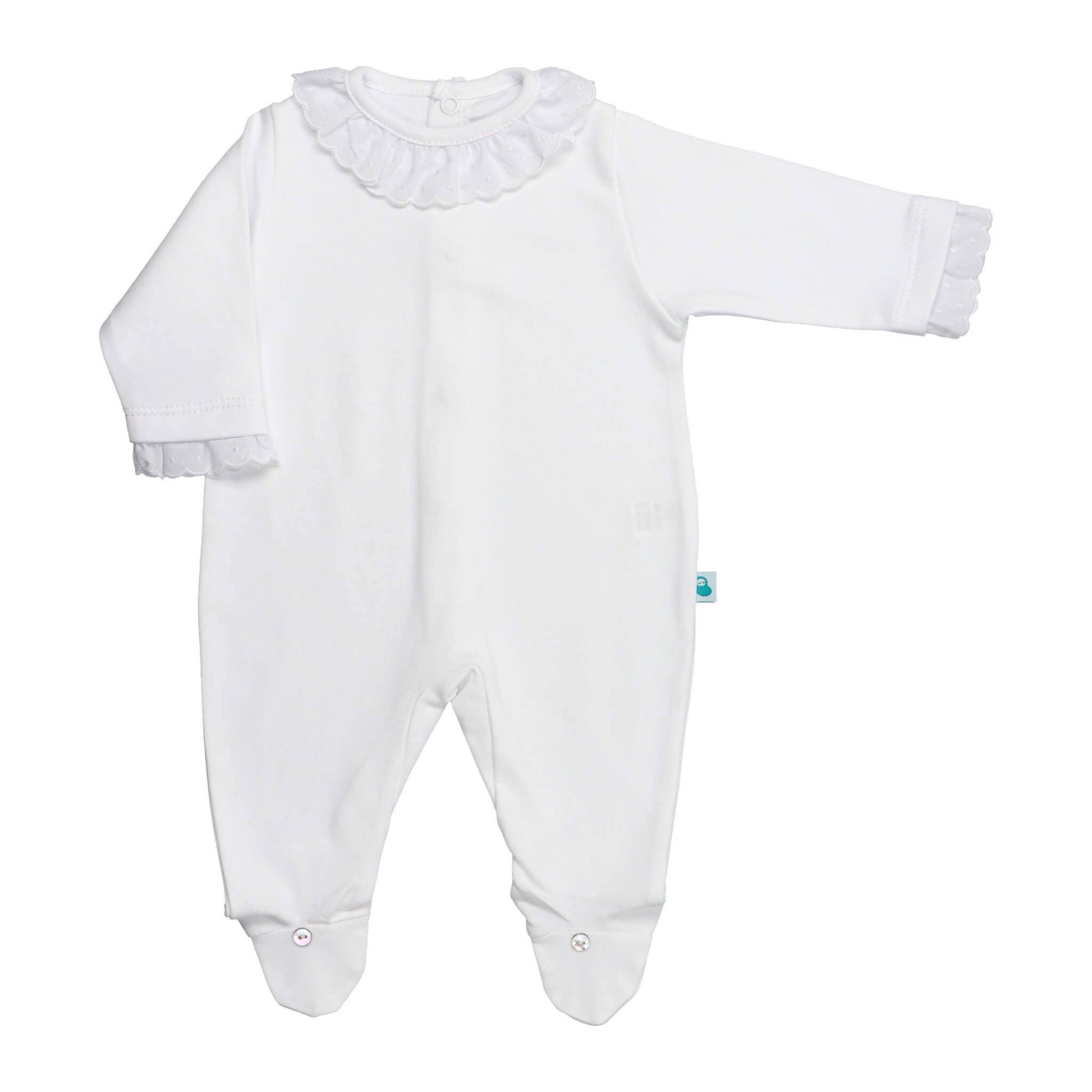 BabyGrow with Lace Collar made in Cotton