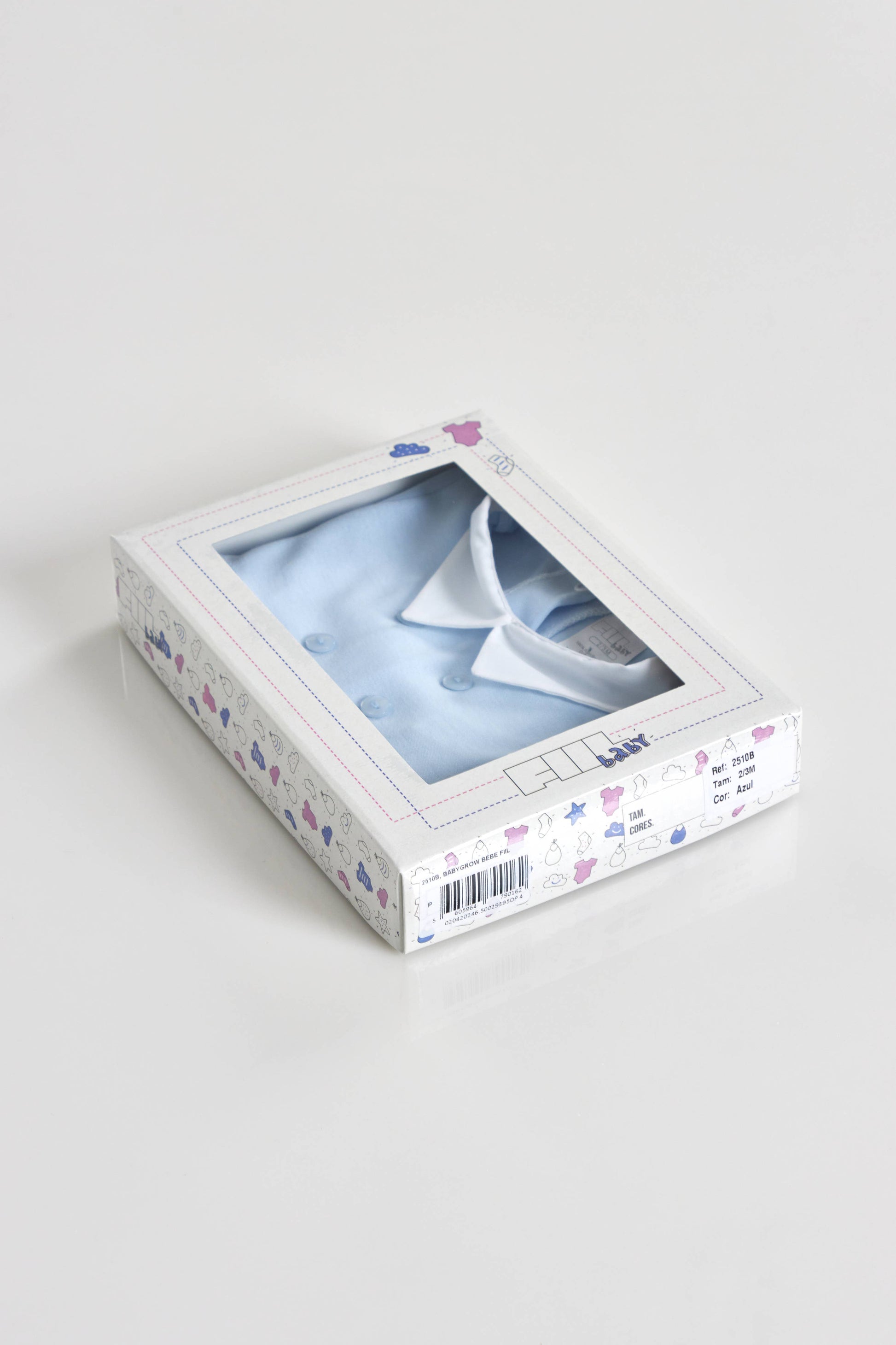 Baby Boy Buttons Cotton Babygrow 2510B