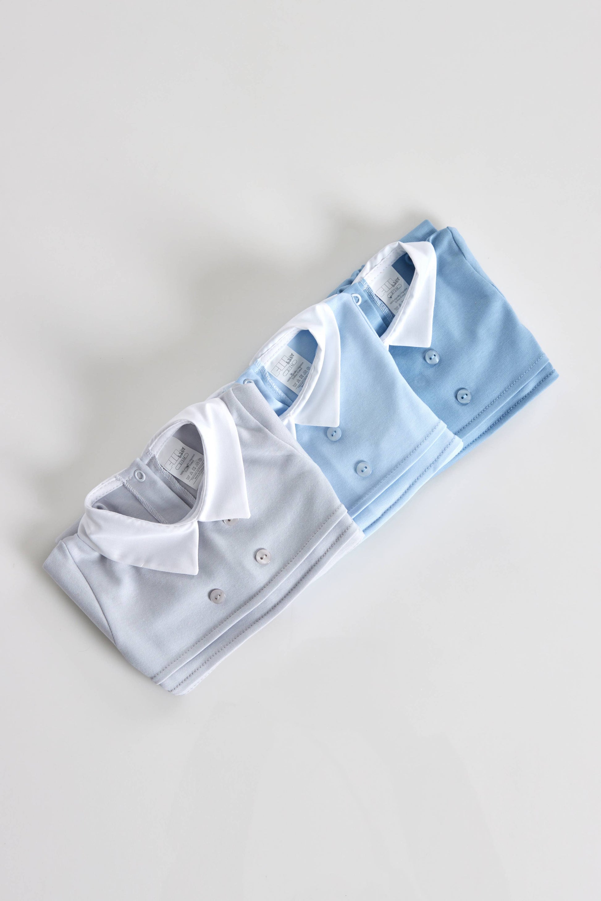 Baby Boy Buttons Cotton Babygrow 2510B