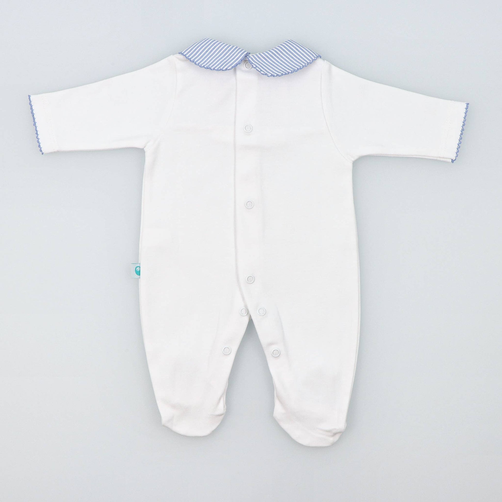 Baby Onesie BabyGrow made of Cotton with Striped Collar