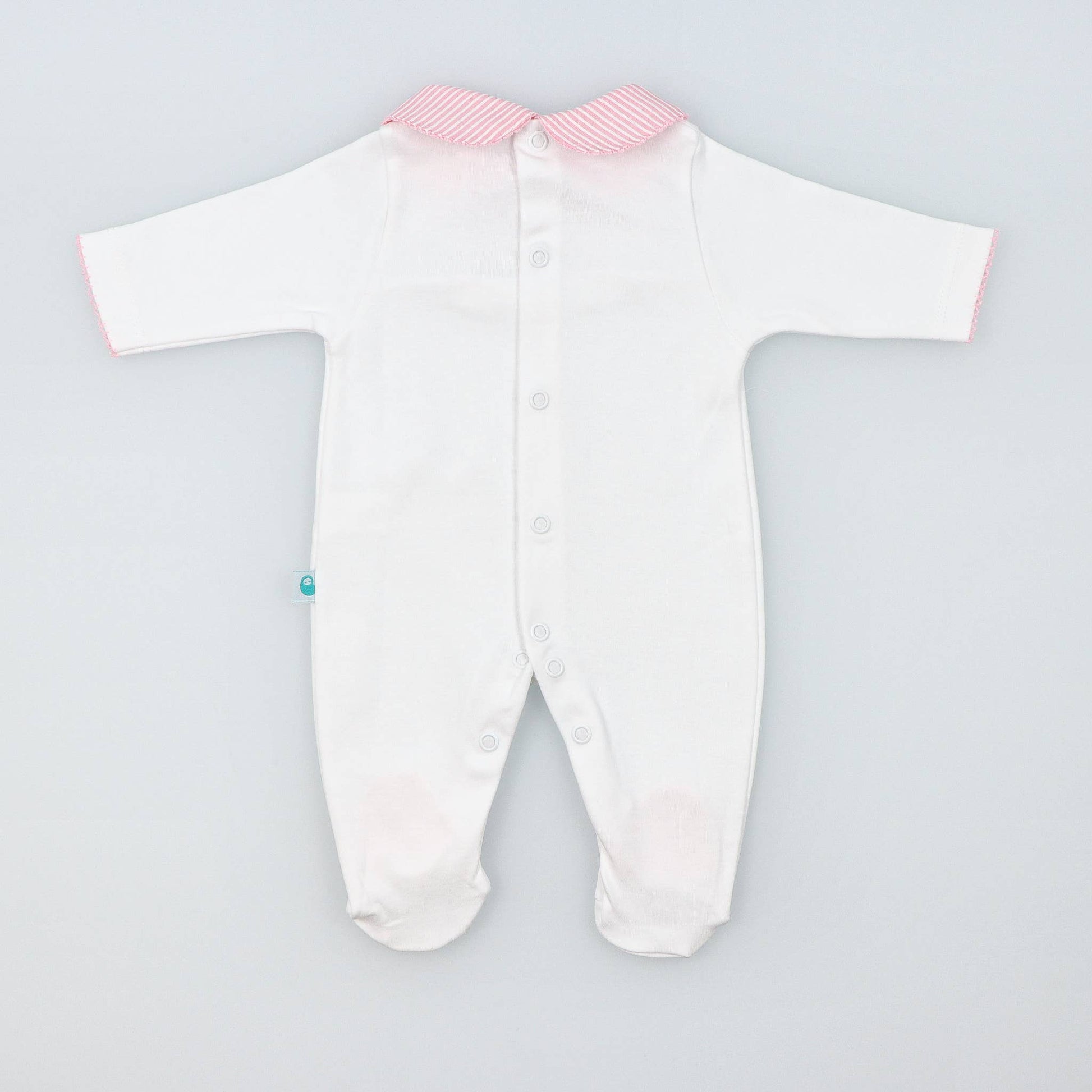 Baby Onesie BabyGrow made of Cotton with Striped Collar