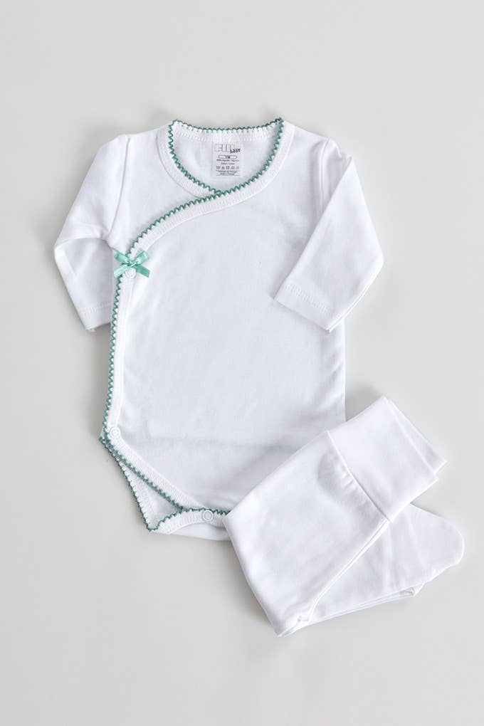 Cotton Open Sided Bodysuit w/ Pants B03