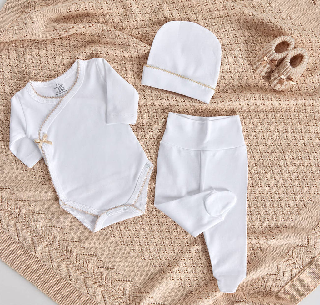 Cotton Open Sided Bodysuit w/ Pants B03