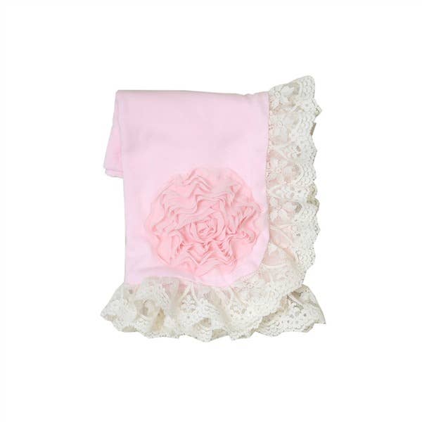 Haute Baby Pink Lullabye Receiving Blanket