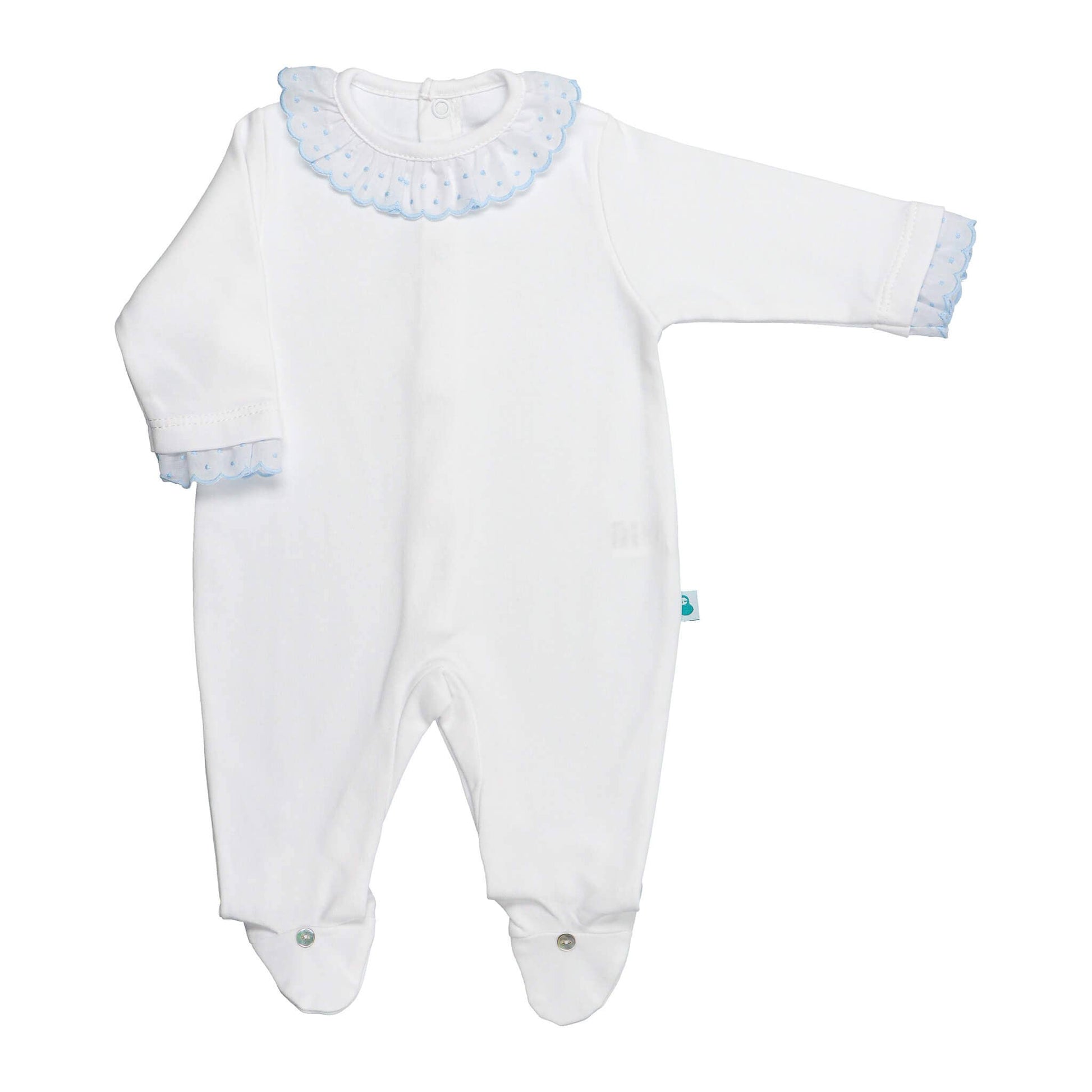 BabyGrow with Lace Collar made in Cotton