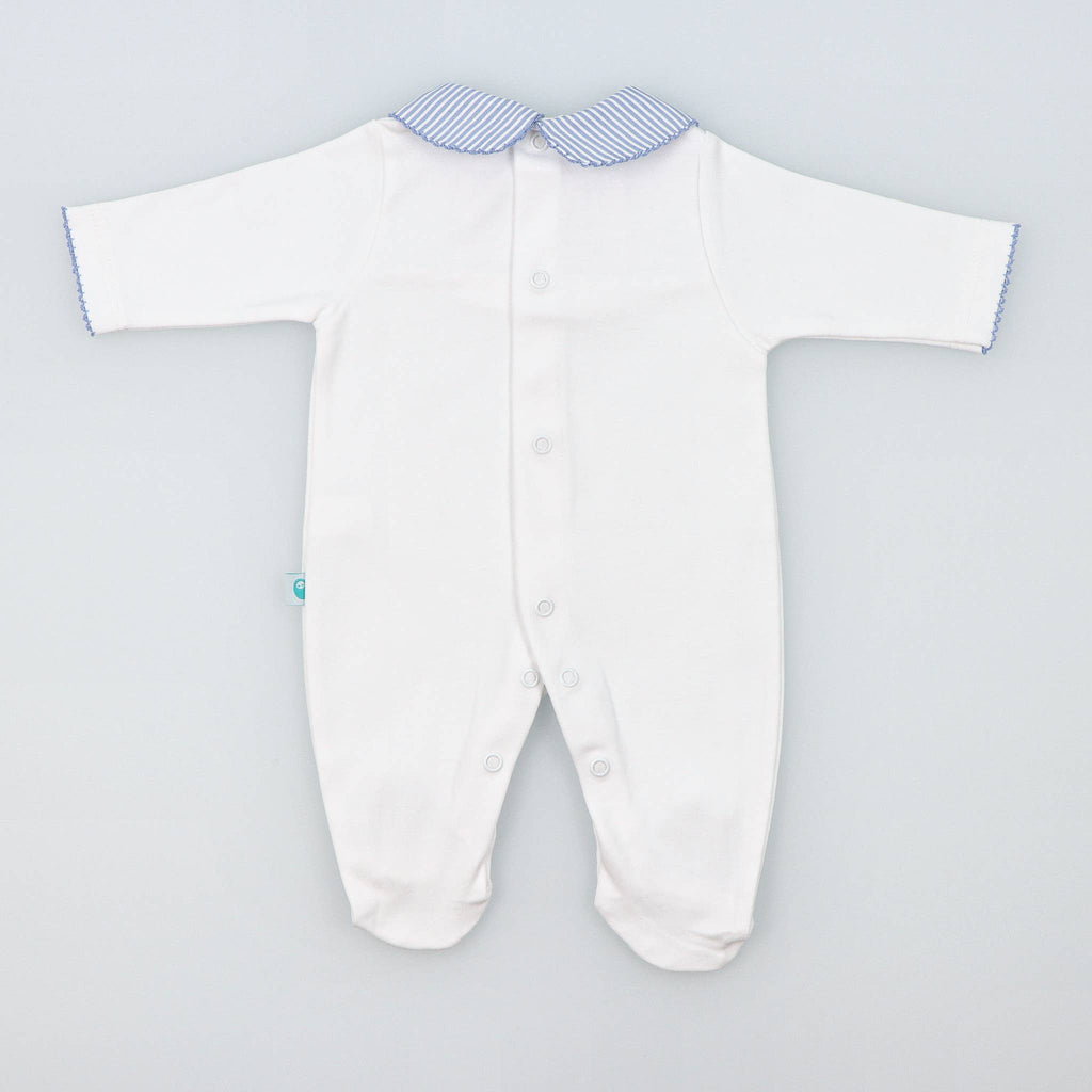 Baby Onesie BabyGrow made of Cotton with Striped Collar