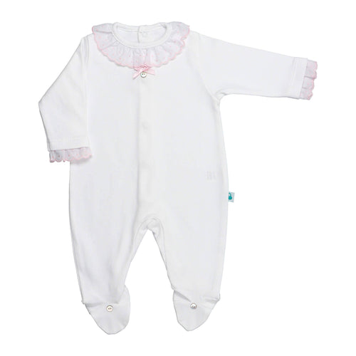 BabyGrow with Lace Collar made in Cotton